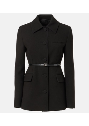 Gucci Wool crÃªpe jacket