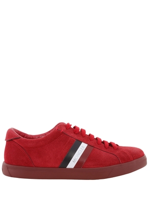 Moncler Monaco Suede Low-Top Sneakers