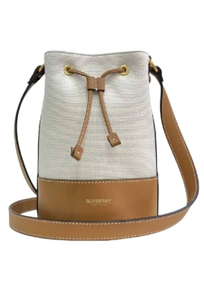 Burberry Mini Canvas Bucket Bag
