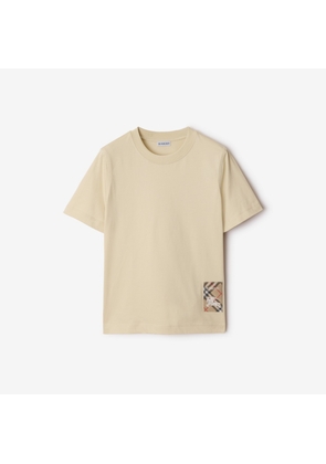 Burberry Check Label Cotton T-shirt