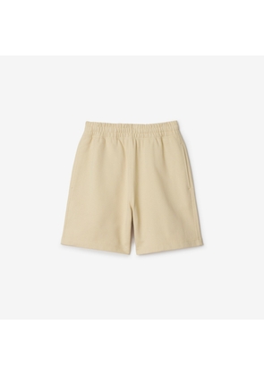 Burberry Check Label Cotton Shorts