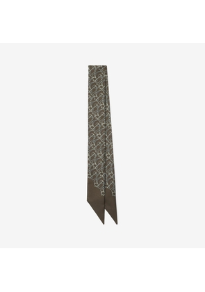Burberry Skinny B Charm Silk Scarf