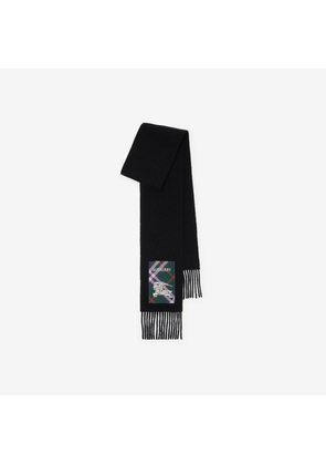 Burberry Check Label Cashmere Scarf
