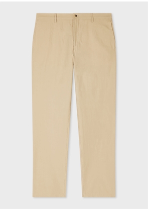 Paul Smith Sand Cotton Poplin Chinos Brown