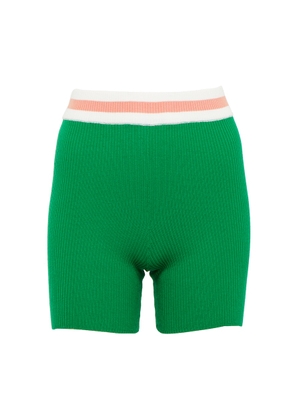 The Upside Tropez Lucia cotton-blend knit shorts