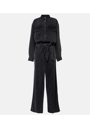 Marant Etoile Belted denim jumpsuit