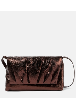 Dries Van Noten Metallic leather shoulder bag