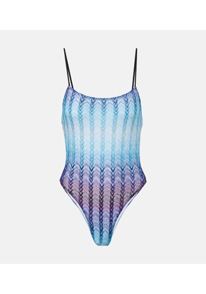 Missoni Zig Zag lamÃ© swimsuit