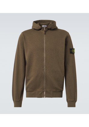 Stone Island Compass cotton zip-up hoodie