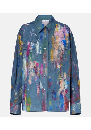 Acne Studios Trompe l'Åil cotton shirt