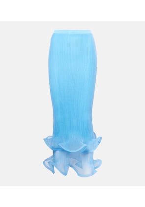 Simkhai Kelso ruffled midi skirt