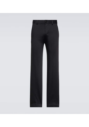 Ami Paris Straight cotton satin chinos