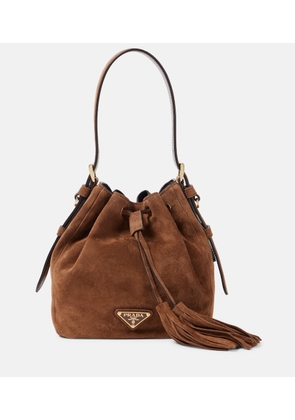 Prada Small suede bucket bag