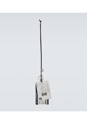 Balenciaga Train Ticket keychain