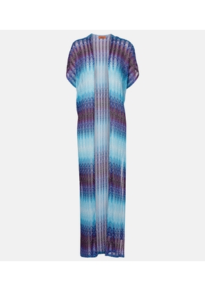 Missoni Zig Zag lamÃ© beach cover-up