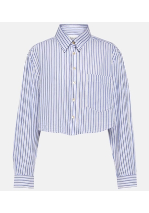 Marant Etoile Eliora striped cropped cotton shirt