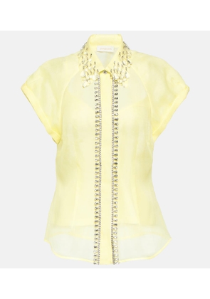 Zimmermann Matchmaker linen and silk blouse