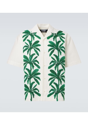 Jacquemus Jean printed cotton bowling shirt