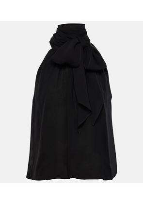 Max Mara Fiore halterneck silk top