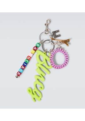 Balenciaga Logo embellished keychain