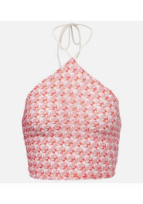 Missoni Zig Zag lamÃ© cropped top