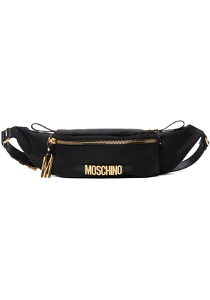 Moschino Black Multipocket Nylon Belt Bag