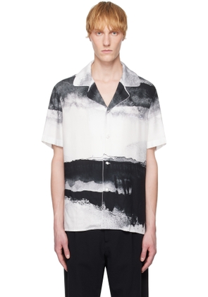 Balmain Black & White Pyjama Moon Print Shirt