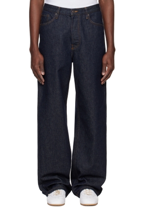 Dries Van Noten Navy Five-Pocket Jeans
