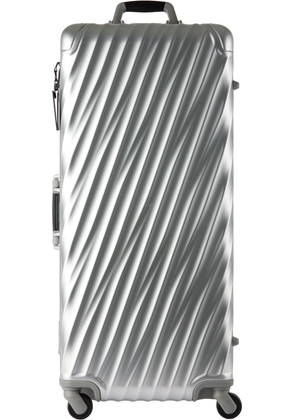 Tumi Silver Rolling Trunk Suitcase