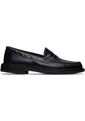 VINNY's Black Yardee Mocassin Loafers