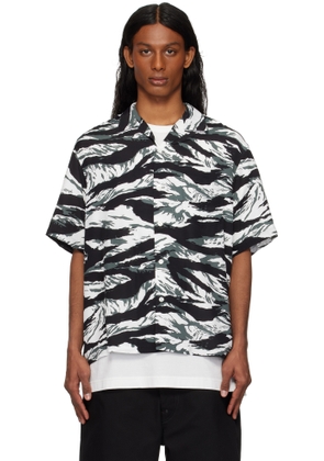 TAKAHIROMIYASHITA TheSoloist. Black & White Tiger Camouflage Shirt