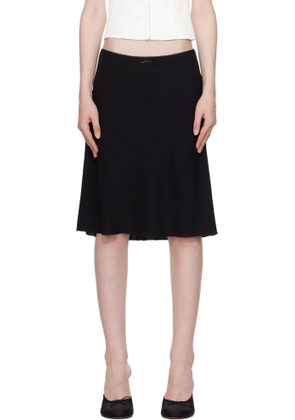 GUIZIO Black Paloma Midi Skirt