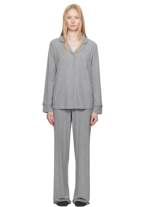 SKIMS Gray Soft Lounge Sleep Pyjama Set
