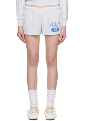 SKIMS Gray Lightweight Fleece Shorts