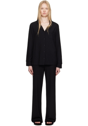 SKIMS Black Soft Lounge Sleep Pyjama Set
