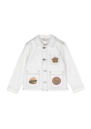 Stella McCartney Boys Patches Classic Collar Denim Jacket