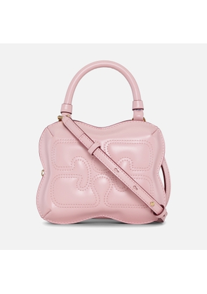 Ganni Butterfly Padded Leather Small Crossbody Bag