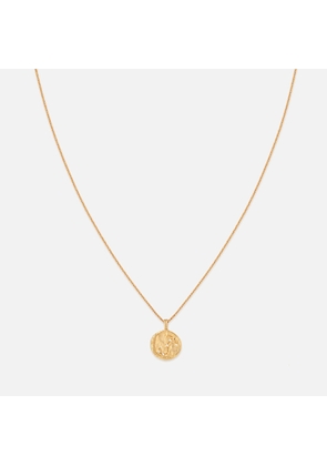 Astrid & Miyu Scorpio Zodiac 18-Karat Gold-Plated Necklace