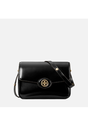 Tory Burch Robinson Spazzolato Convertible Leather Shoulder Bag
