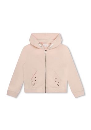 Chloe Girls Eyelet-Detail Cotton Jacket