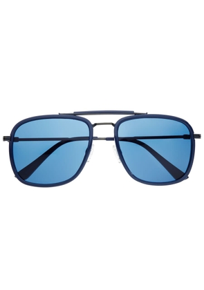 Breed Mens Blue Pilot Sunglasses BSG068C4