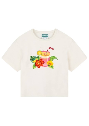 Kenzo Girls Graphic-Print Crew Neck T-Shirt
