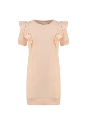 Chloe Girls Eyelet Detailed Crewneck Dress