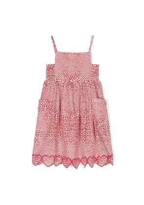 Stella McCartney Kids Heart-Printed Cotton Midi Dress