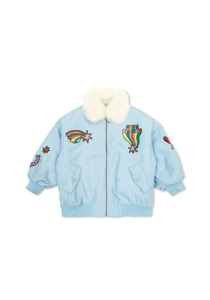 Stella McCartney Girls Logo Embroidered Polyester Jacket