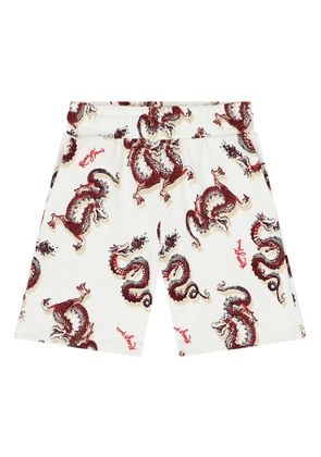 Kenzo Boys All-Over Dragon Print Shorts