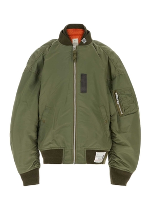 Mihara Yasuhiro Army Green Nylon Bomber Jacket