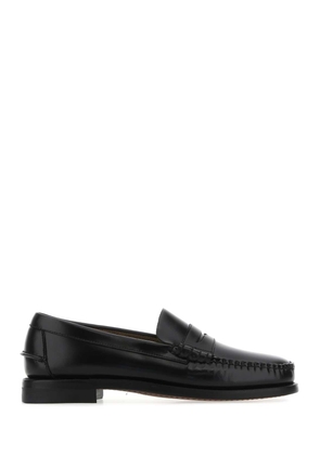 Sebago Black Leather Classic Dan Loafers