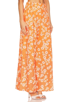 Agua Bendita x REVOLVE Mar Wide Leg Pant in Orange. Size L. Also in S.