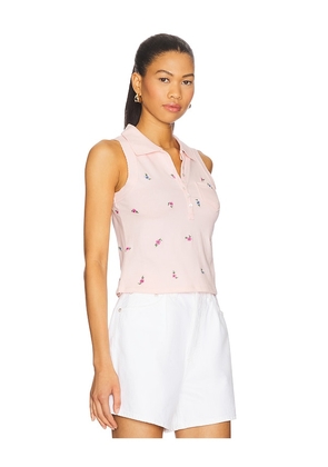 Free People Pepper Knit Polo in Rose. Size L. Also in M, S, XS.